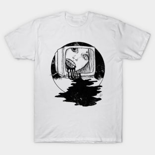 TV set (Black print) T-Shirt